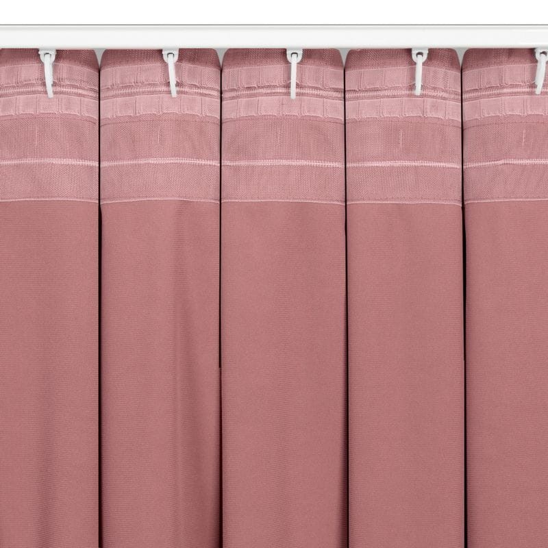 GŁADKA ZASŁONA WELUR VELVET TAŚMA 140X300 PUDROWA