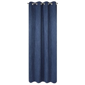 ZASŁONA GOTOWA przelotki gruba 140X250 CM GRANATOWY