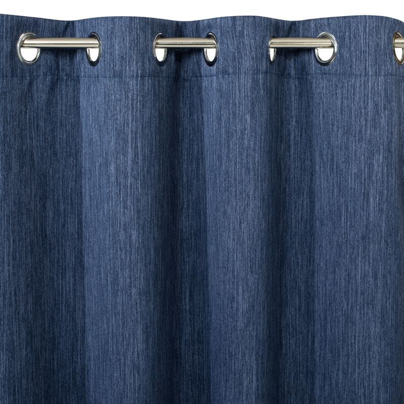 ZASŁONA GOTOWA przelotki gruba 140X250 CM GRANATOWY
