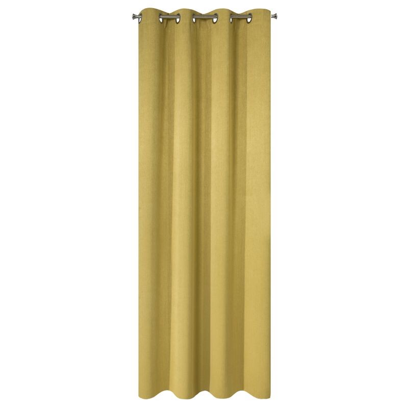 ZASŁONA GOTOWA przelotki gruba 140X250 CM MUSZTARDOWY
