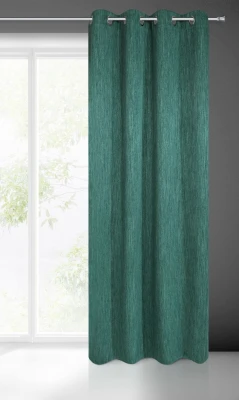 ZASŁONA GOTOWA przelotki gruba 140X250 CM ZIELONY