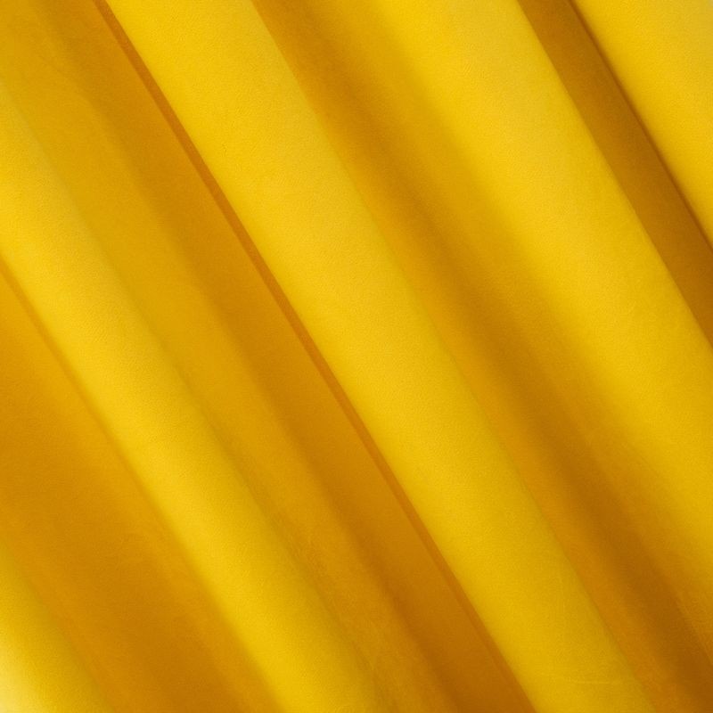 ZASŁONA WELUR VELVET NA TAŚMIE 140X270 MUSZTARDOWA