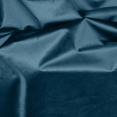 ZASŁONA WELUR VELVET NA TAŚMIE 140X270CM NIEBIESKA