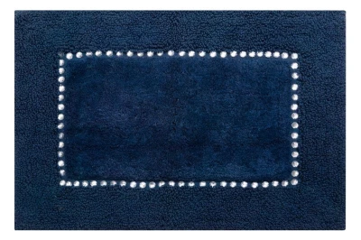 DYWANIK ŁAZIENKOWY GLAMOUR BAWEŁNA 60X90 GRANATOWY