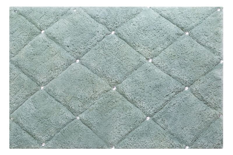 DYWANIK ŁAZIENKOWY GLAMOUR BAWEŁNA 60X90 MIĘTOWY