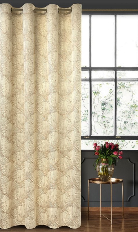 ZASŁONA WELUR VELVET PRZELOTKI 140X250 KREMOWA