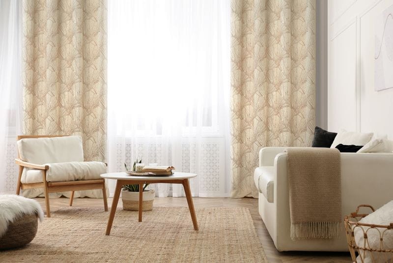 ZASŁONA WELUR VELVET PRZELOTKI 140X250 KREMOWA