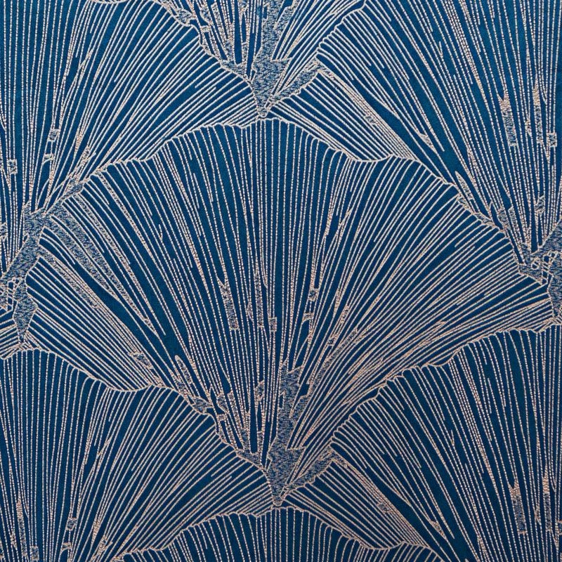 ZASŁONA WELUR VELVET ZŁOTY NADRUK 140X250CM GRANAT