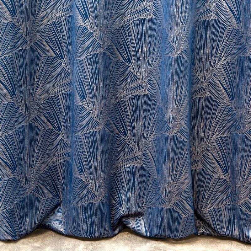 ZASŁONA WELUR VELVET ZŁOTY NADRUK 140X250CM GRANAT