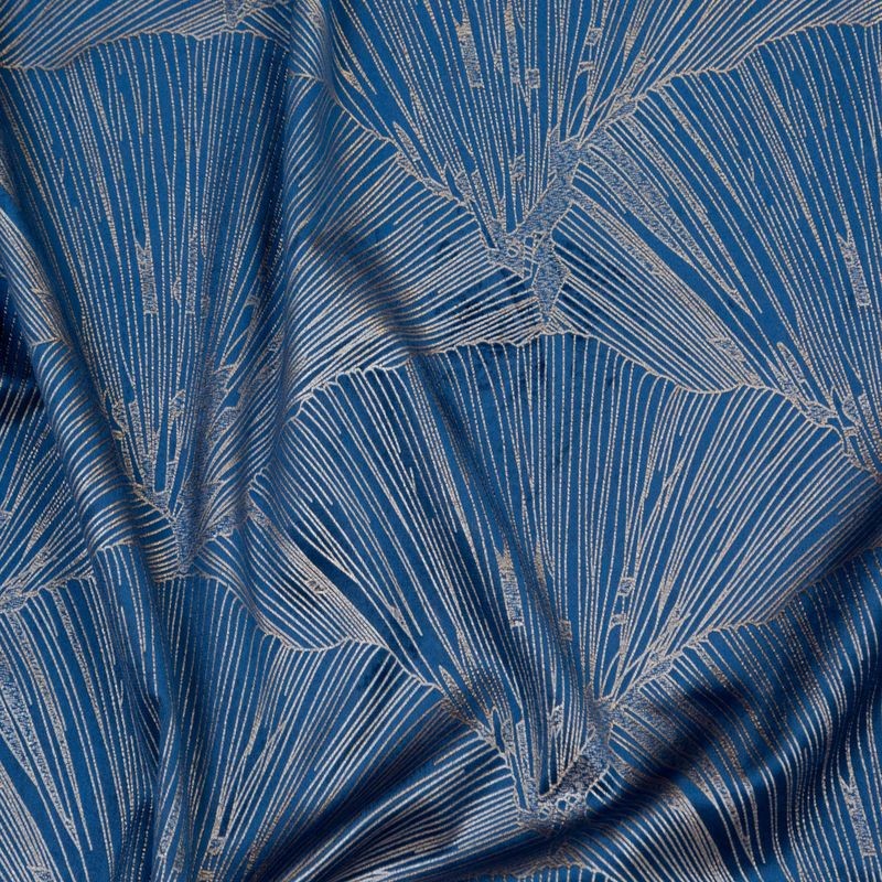 ZASŁONA WELUR VELVET ZŁOTY NADRUK 140X250CM GRANAT