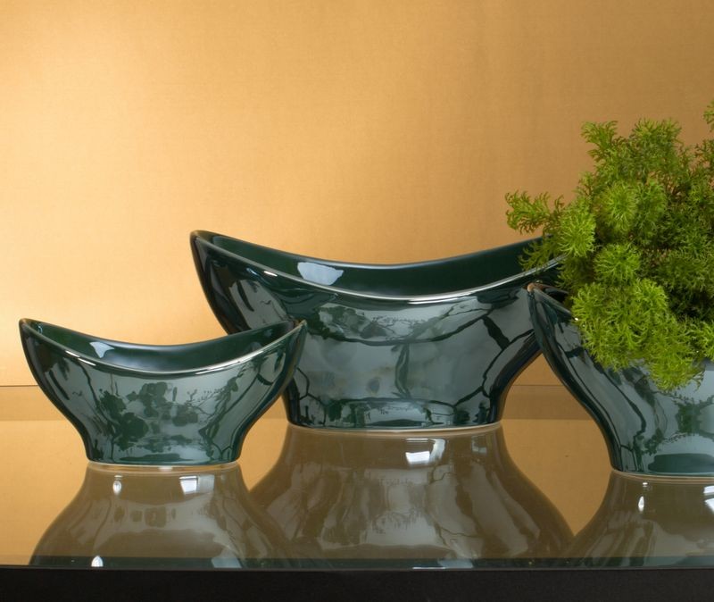 MISA MISKA OZDOBNA NACZYNIE 30X18X15 CM TURKUSOWA