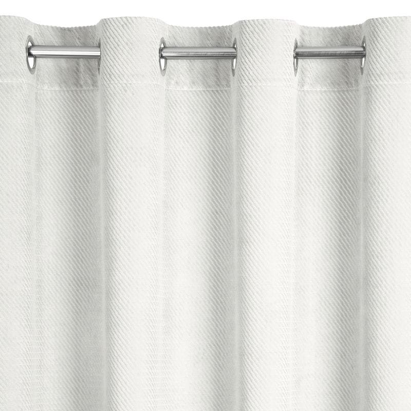 ZASŁONA TŁOCZONA WELUR VELVET 140X250 CM BIAŁA