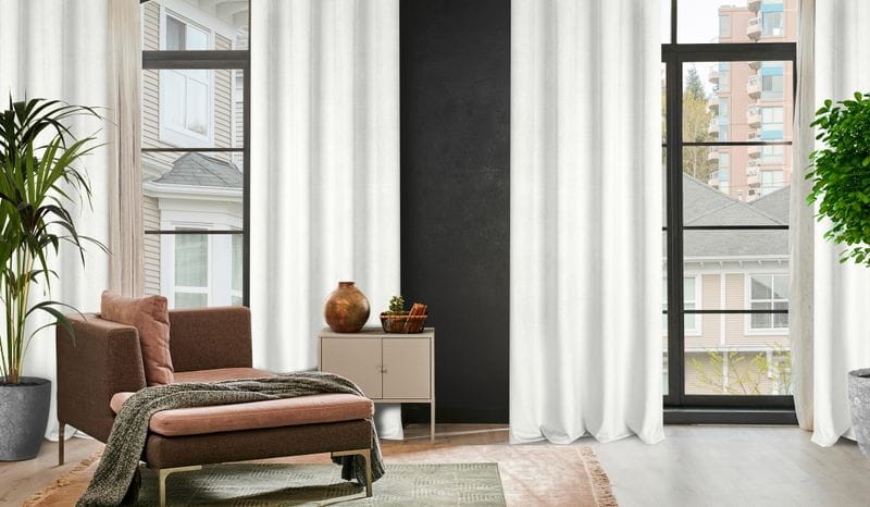 ZASŁONA TŁOCZONA WELUR VELVET 140X250 CM BIAŁA