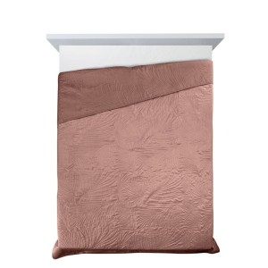 Narzuta welurowa D91 LUIZ 170x210 cm różowa, 100% poliester