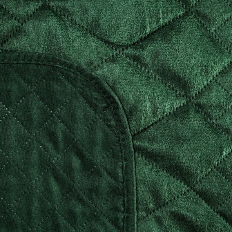 NARZUTA VELVET WELUR PIKOWANA 170X210 ZIELONY