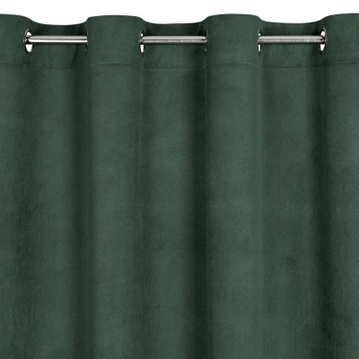 ZASŁONA PRZELOTKI WELUR VELVET 140X250 CM ZIELONA