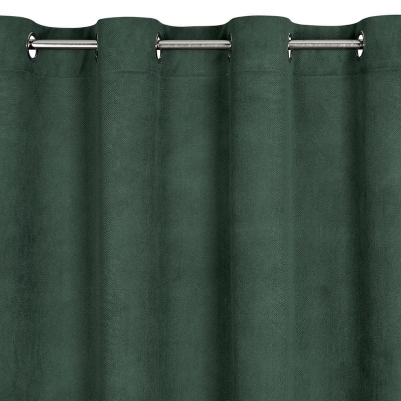 ZASŁONA PRZELOTKI WELUR VELVET 140X250 CM ZIELONA