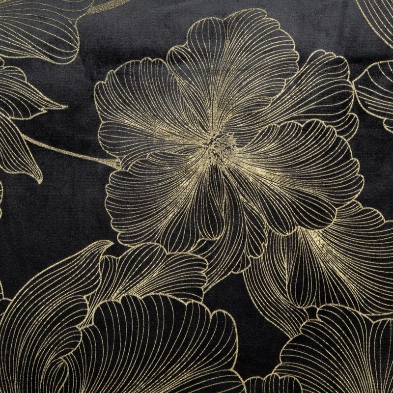 ZASŁONA WELUR VELVET PRZELOTKI 140X250 CM CZARNA