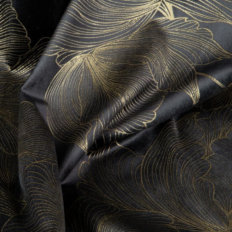 ZASŁONA WELUR VELVET PRZELOTKI 140X250 CM CZARNA