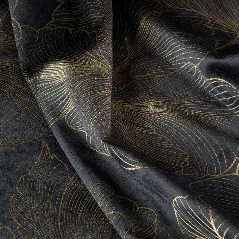 ZASŁONA WELUR VELVET PRZELOTKI 140X250 CM CZARNA