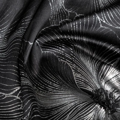 ZASŁONA WELUR VELVET PRZELOTKI 140X250 CM CZARNA
