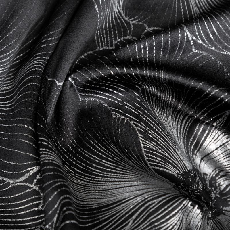ZASŁONA WELUR VELVET PRZELOTKI 140X250 CM CZARNA