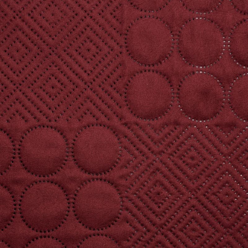 NARZUTA GEOMETRYCZNA PATCHWORK 220X240 CM CEGLANA