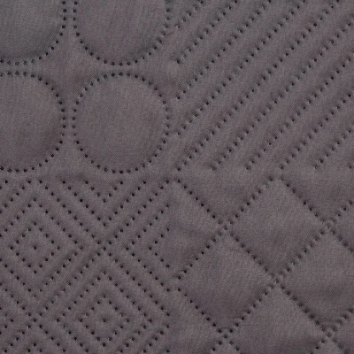NARZUTA GEOMETRYCZNA PATCHWORK 220X240 GRAFITOWA