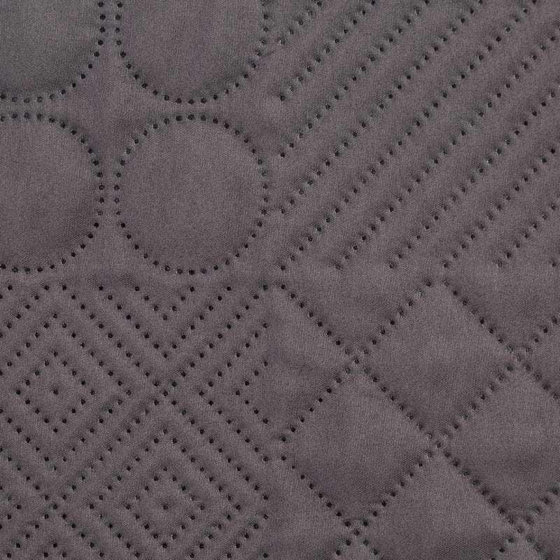 NARZUTA GEOMETRYCZNA PATCHWORK 220X240 GRAFITOWA