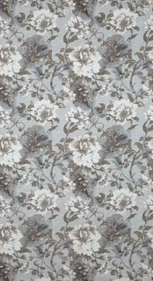 Zasłona w stylu eco z NADRUKIEM 140X250 CM BIAŁA