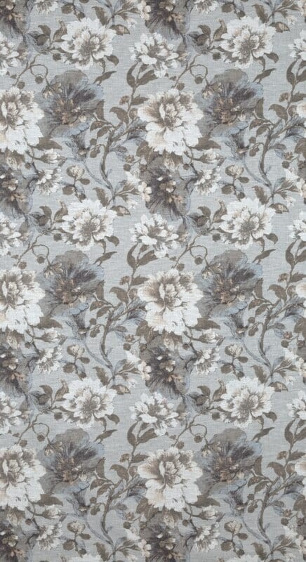 Zasłona w stylu eco z NADRUKIEM 140X250 CM BIAŁA