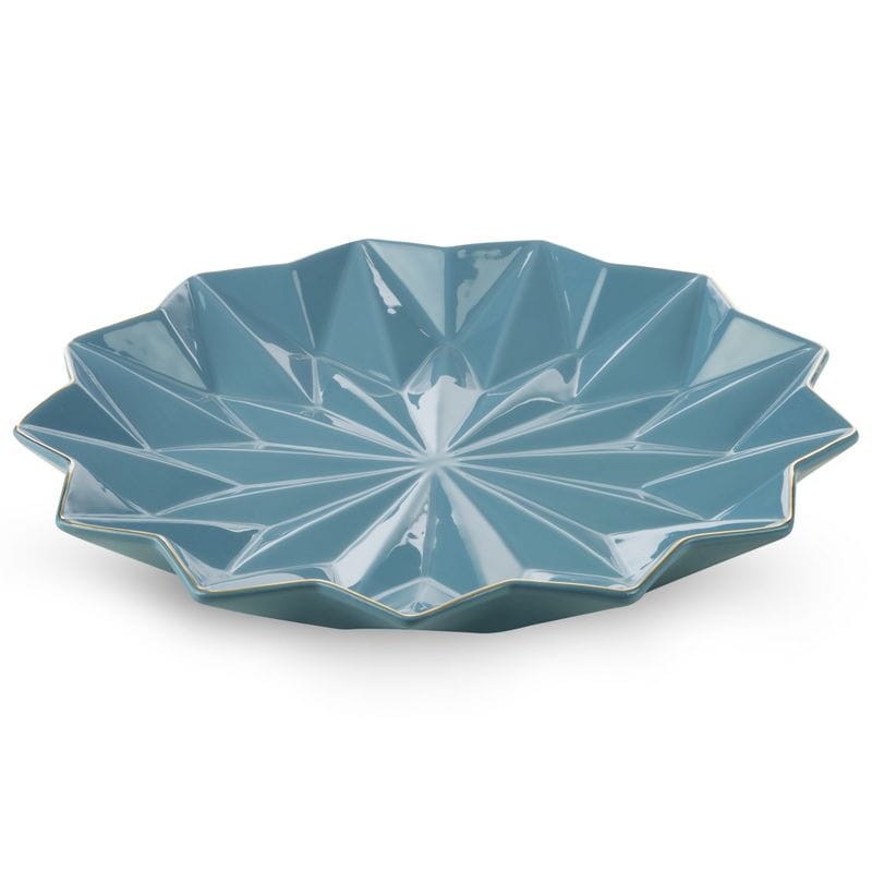 PATERA TACA TALERZ DEKORACYJNY 33X33X4CM NIEBIESKI