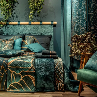 NACZYNIE DEKORACYJNE PATERA CERAMICZNA 41X19 LIŚĆ