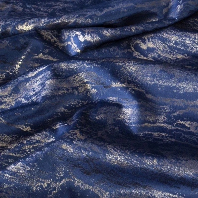 ZASŁONA BŁYSZCZĄCA NA TAŚMIE 140X270 CM GRANATOWA