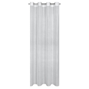 Zasłona welurowa CINDY 140x250 cm, biały, 100% poliester, 110 GSM