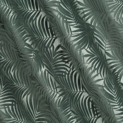 ZASŁONA PRZELOTKI LIŚCIE PALMY 140X250 MIĘTOWA
