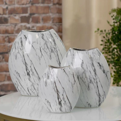PATERA DEKORACYJNA MISA KROPLA 36X19X6 CM BIAŁA