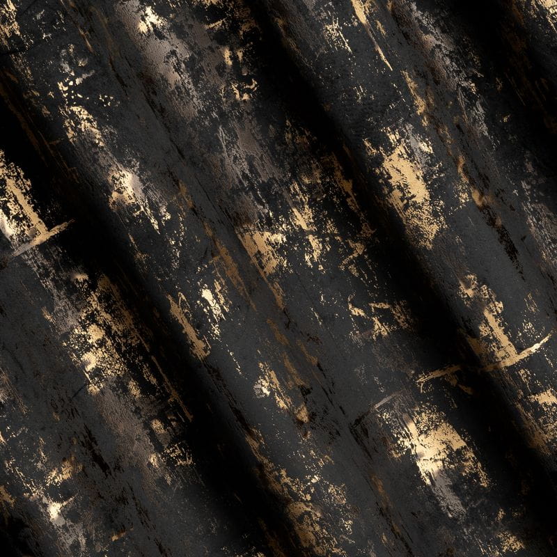 ZASŁONA WELUR VELVET NA PRZELOTKACH 140X250 CZARNA