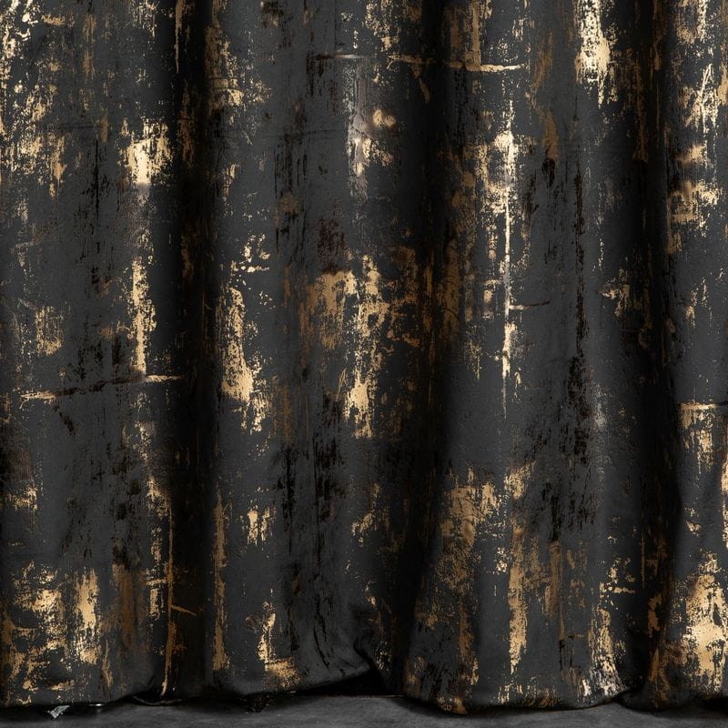 ZASŁONA WELUR VELVET NA PRZELOTKACH 140X250 CZARNA