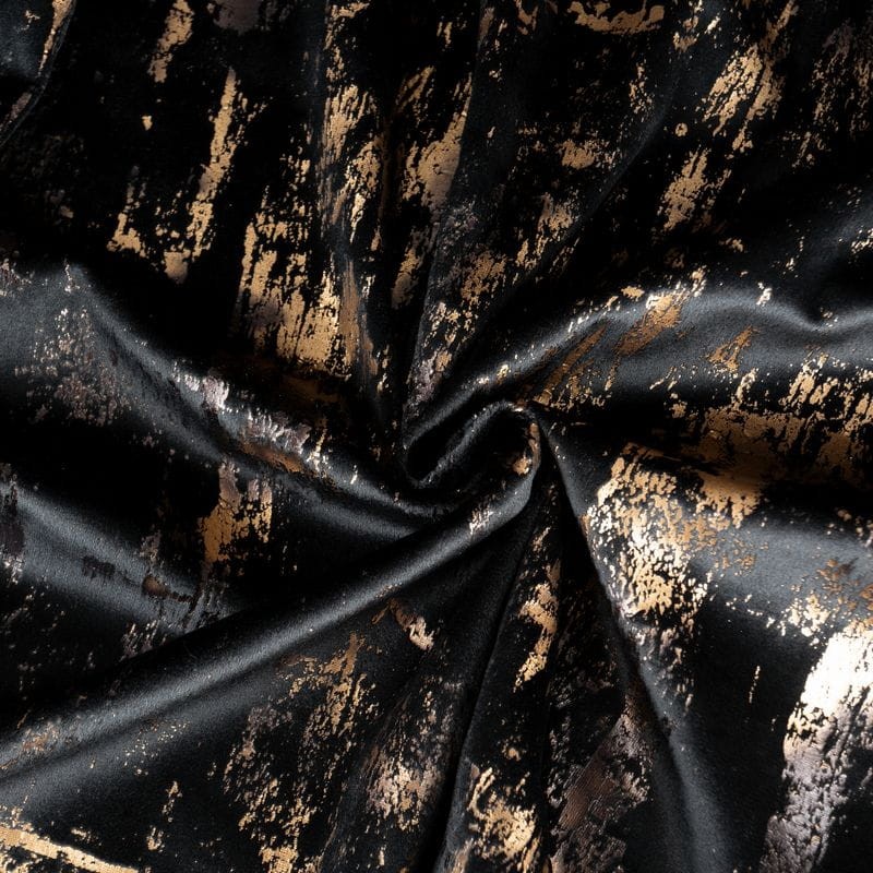 ZASŁONA WELUR VELVET NA PRZELOTKACH 140X250 CZARNA