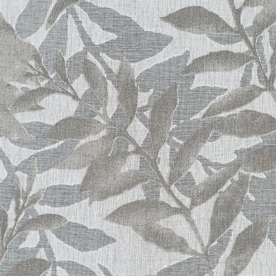 ZASŁONA NA PRZELOTKACH LIŚCIE 140X250 CM SZARA