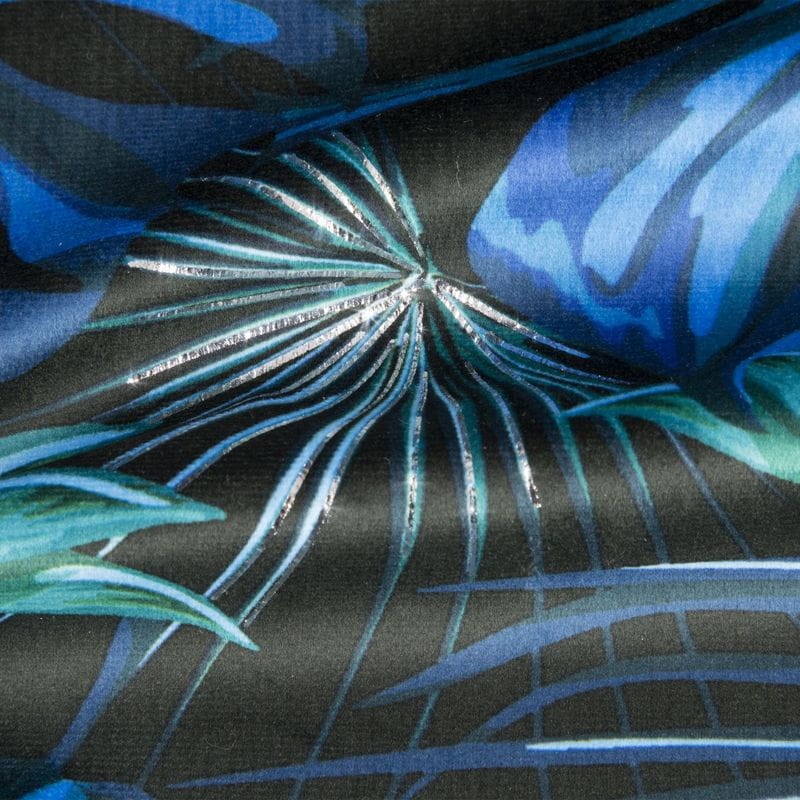 ZASŁONA NA PRZELOTKACH W LIŚCIE 140X250 NIEBIESKA