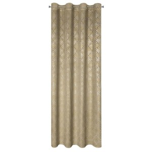 ZASŁONA WELUR PRZELOTKI TŁOCZONA 140X250 BEŻOWA