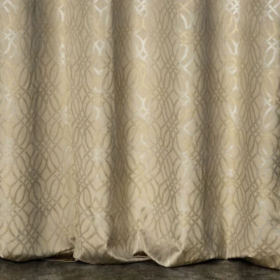 ZASŁONA WELUR PRZELOTKI TŁOCZONA 140X250 BEŻOWA