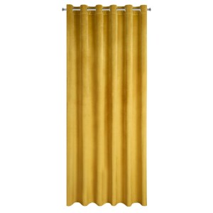 ZASŁONA welurowa Velvet Welwet 215X250 CM Musztardowa