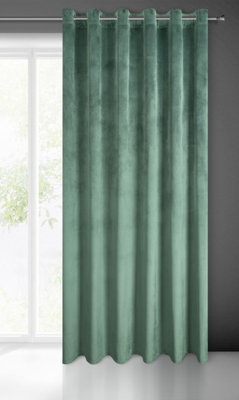 ZASŁONA welurowa Velvet Welwet 215X250 CM Zielona