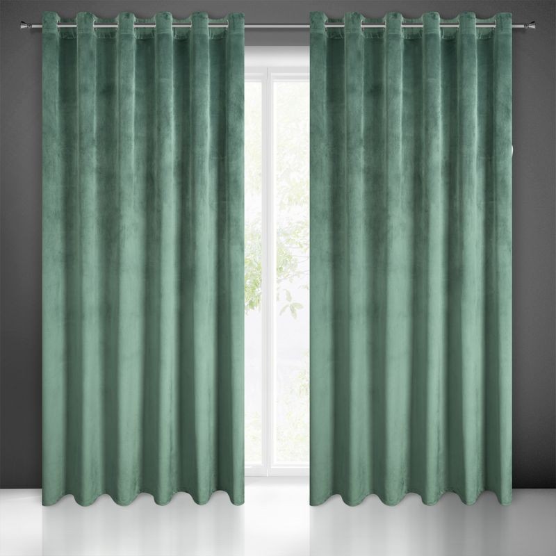ZASŁONA welurowa Velvet Welwet 215X250 CM Zielona