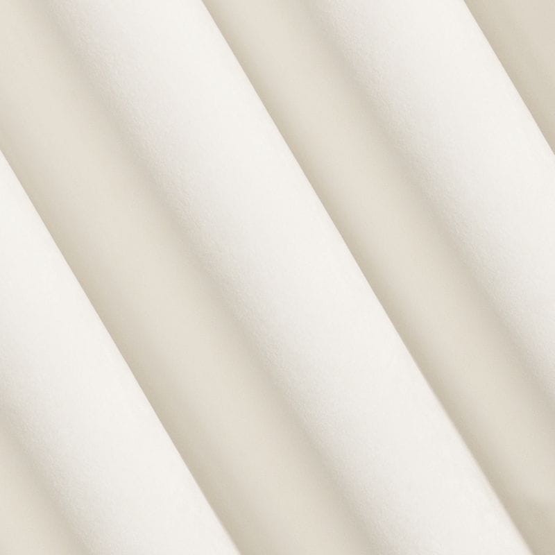 Kremowa delikatna zasłona MIĘCIUTKI WELWET kółka 140X250