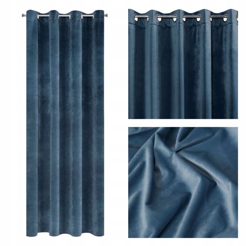 zasłona GRANAT GRUBY WELWET welur velvet 250x140