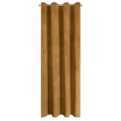 zasłona MIĘCIUTKI WELWET kółka140X250 CM ZŁOTY